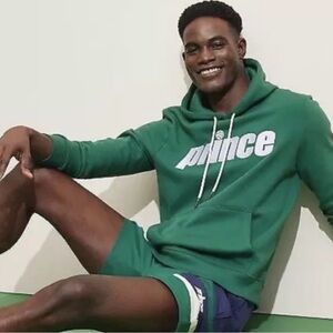 Prince Pickleball Sweatshirt Hoodie in Green & White Men's Size S, XL, XXL